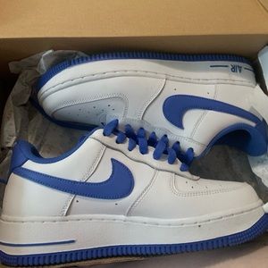 blue nike air forces